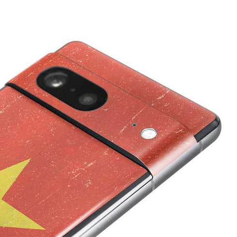 Vietnam Flag Distressed Pixel Skins
